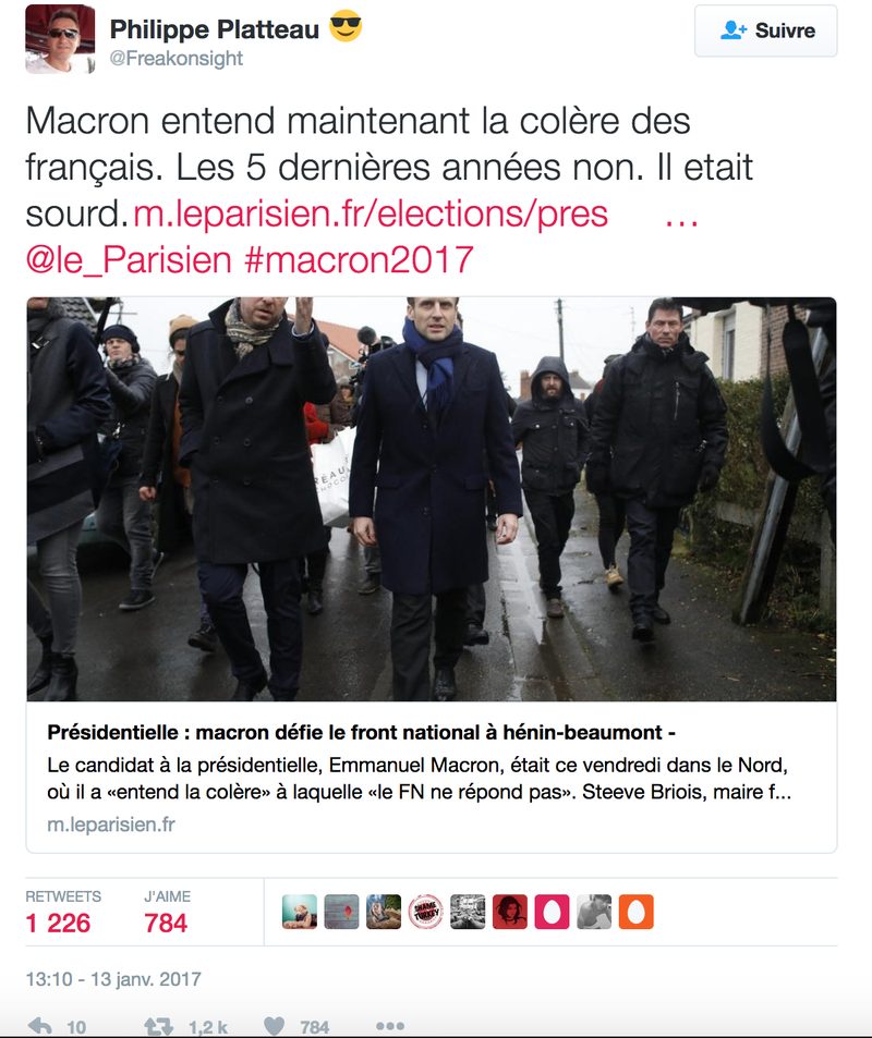 Phil. P. , le premier Astroturfing / acte de Botting de la présidentielle