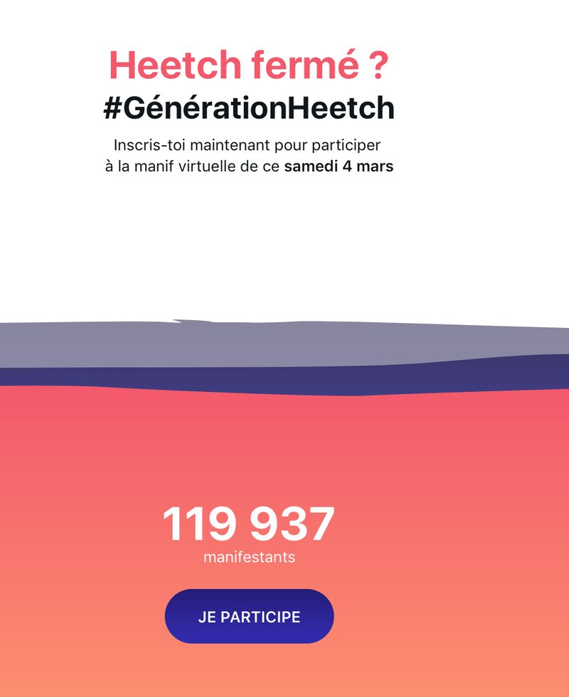 GénérationHeetch, or the difficulty of mobilising people, even with slacktivism